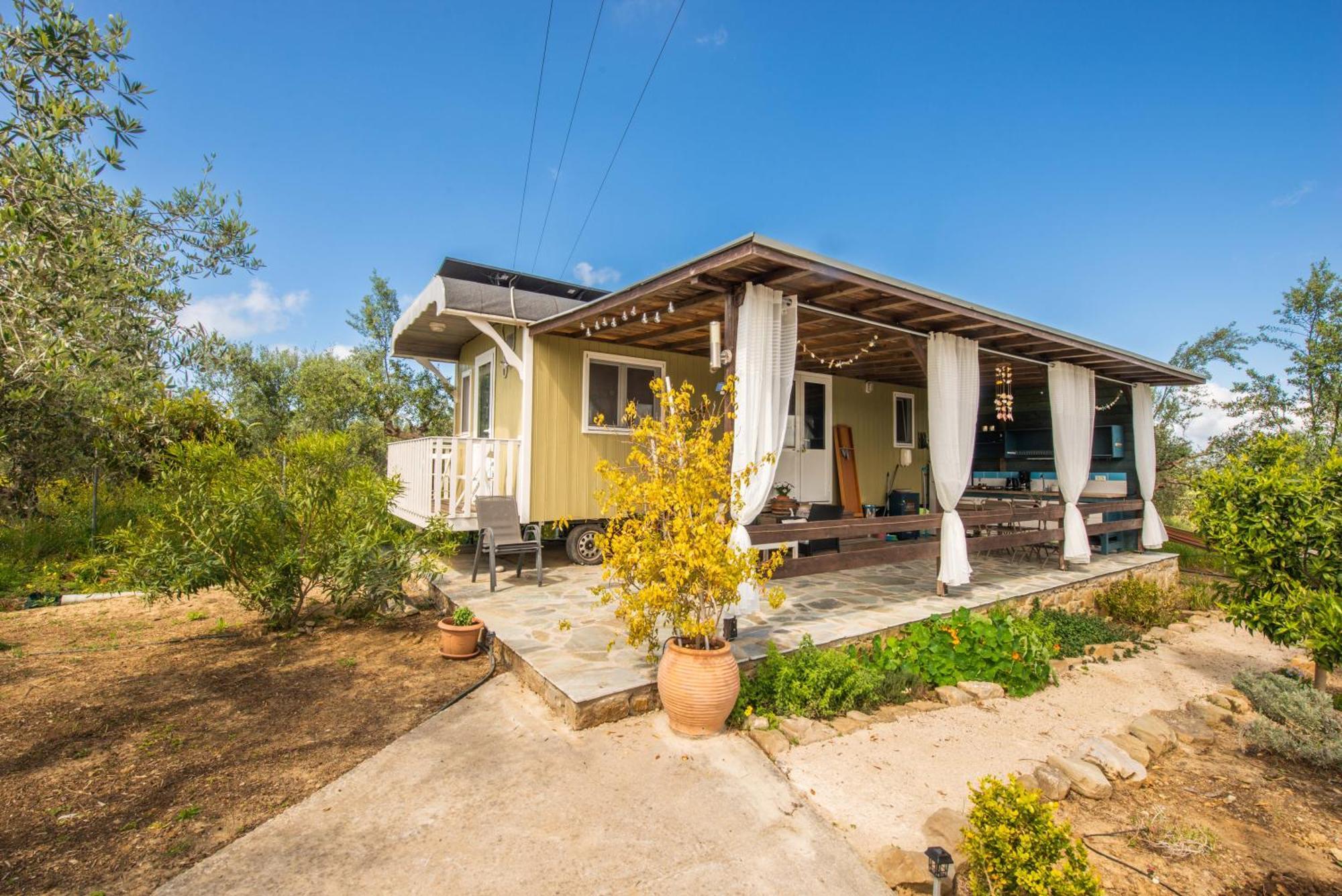 Hakuna Matata Holidays Wooden Lodge With Airco & Pool In Greek Olive Grove Methoni  Exterior photo